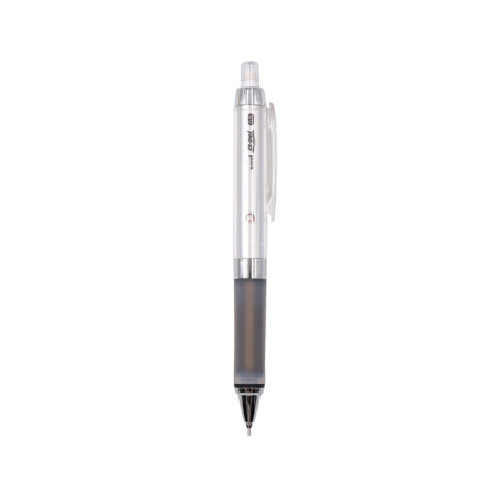 日本三菱（Uni）自动铅笔软胶笔握铅芯自动旋转学生活动铅笔 M5-858GG 0.5mm银杆黑握 原装进口