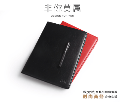 高档豪华签约本夹经理合同合约文件夹皮质皮面a4商务文件夹